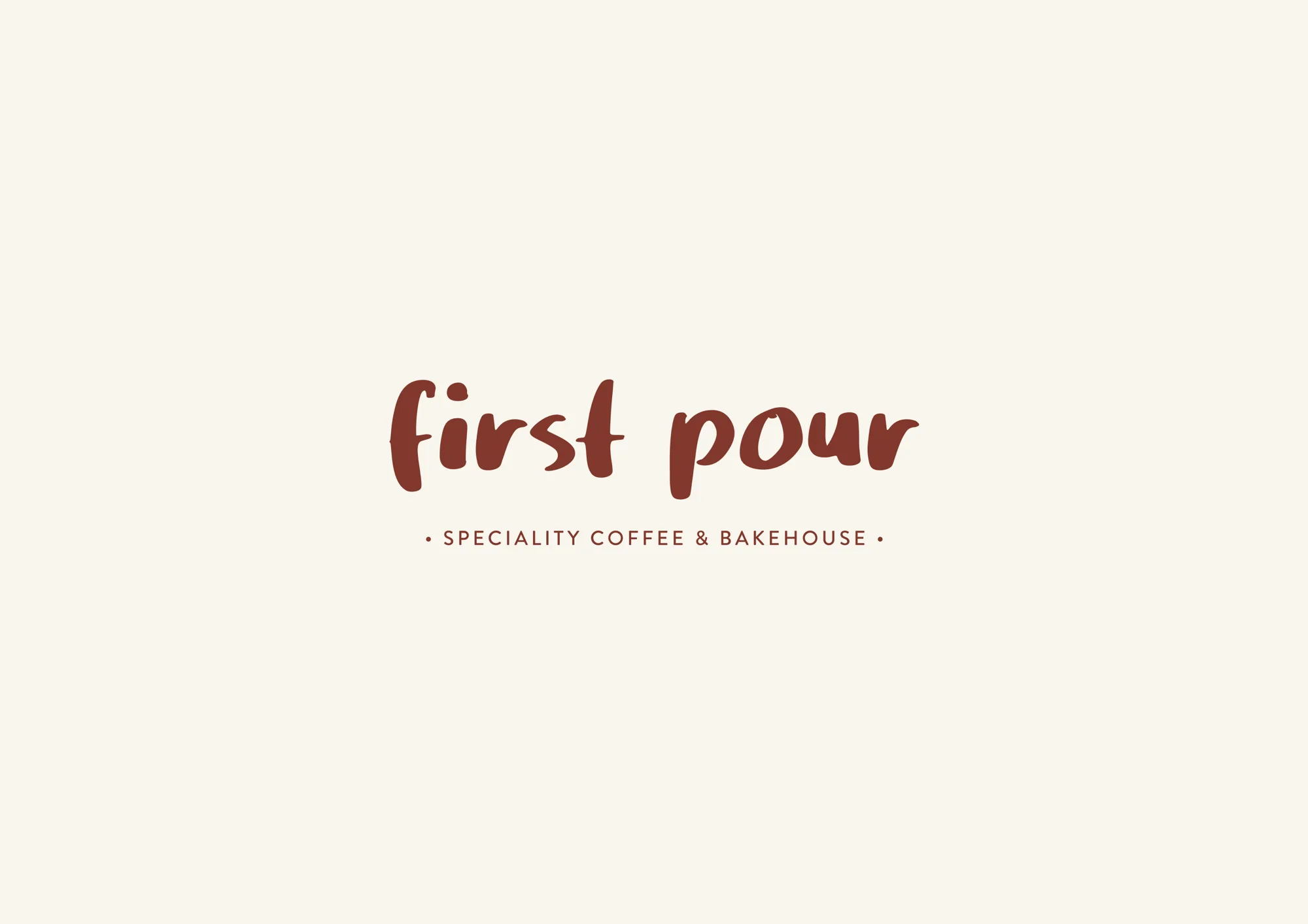 First Pour logo design by Blueowl, Hyderabad