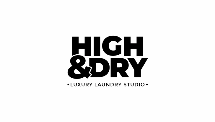 Business card, 1 of 2, High & Dry, luxury aftercare branding by Blue Owl Design Studio, Hyderabad