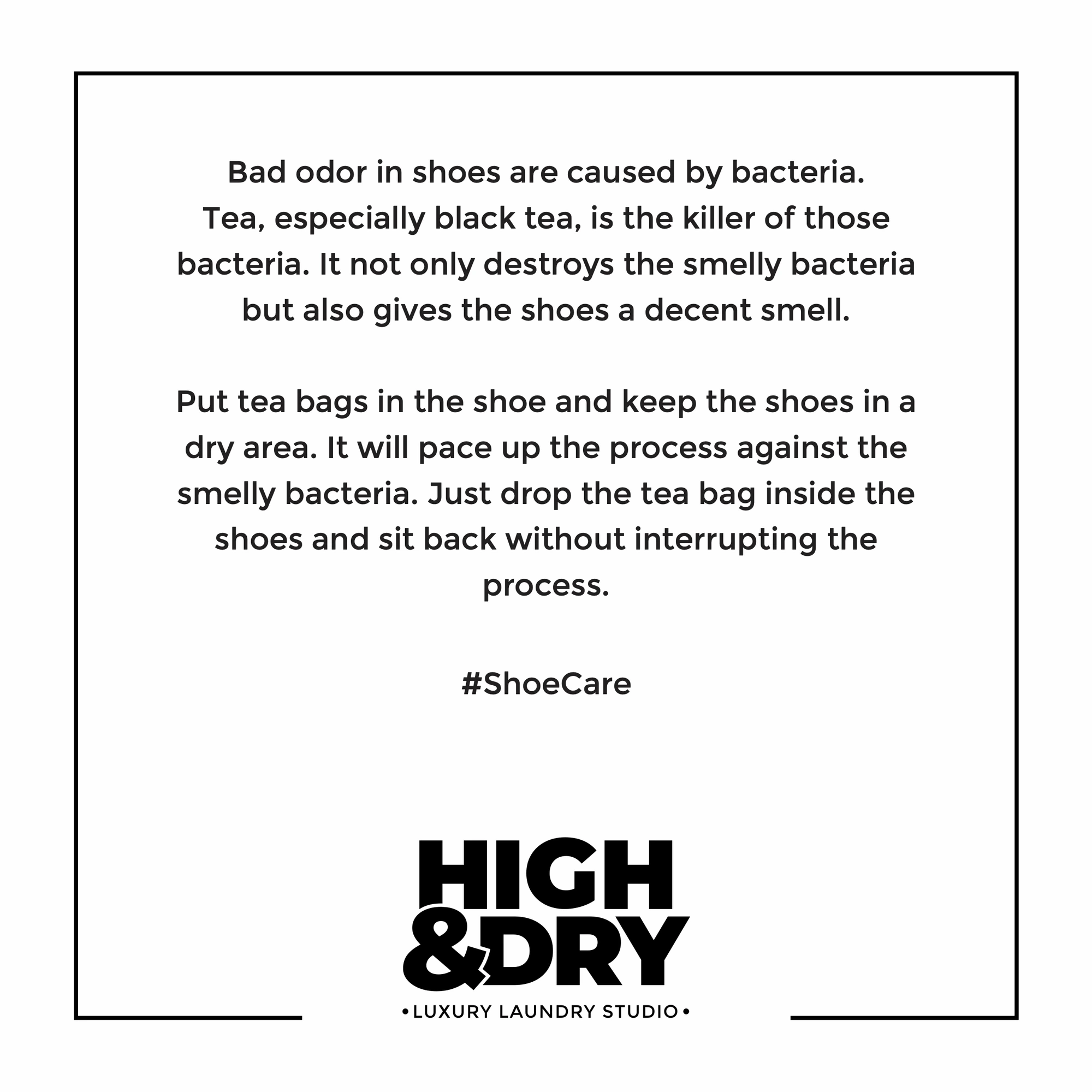 Shoe care (Instagram), High & Dry, luxury aftercare branding by Blue Owl Design Studio, Hyderabad