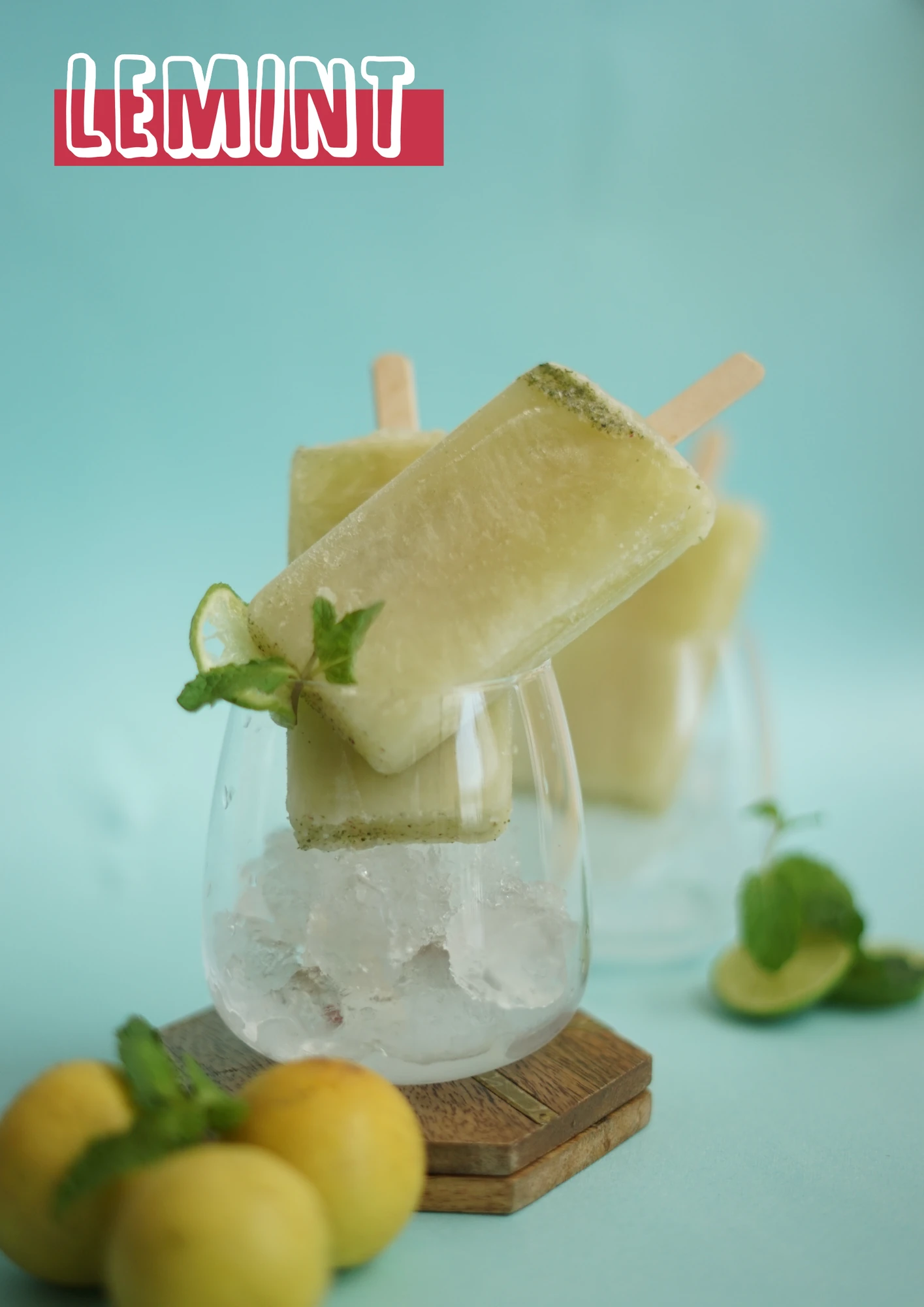 Lemint (Flavour posters), House of Pops, food & beverage branding by Blue Owl Design Studio, Hyderabad