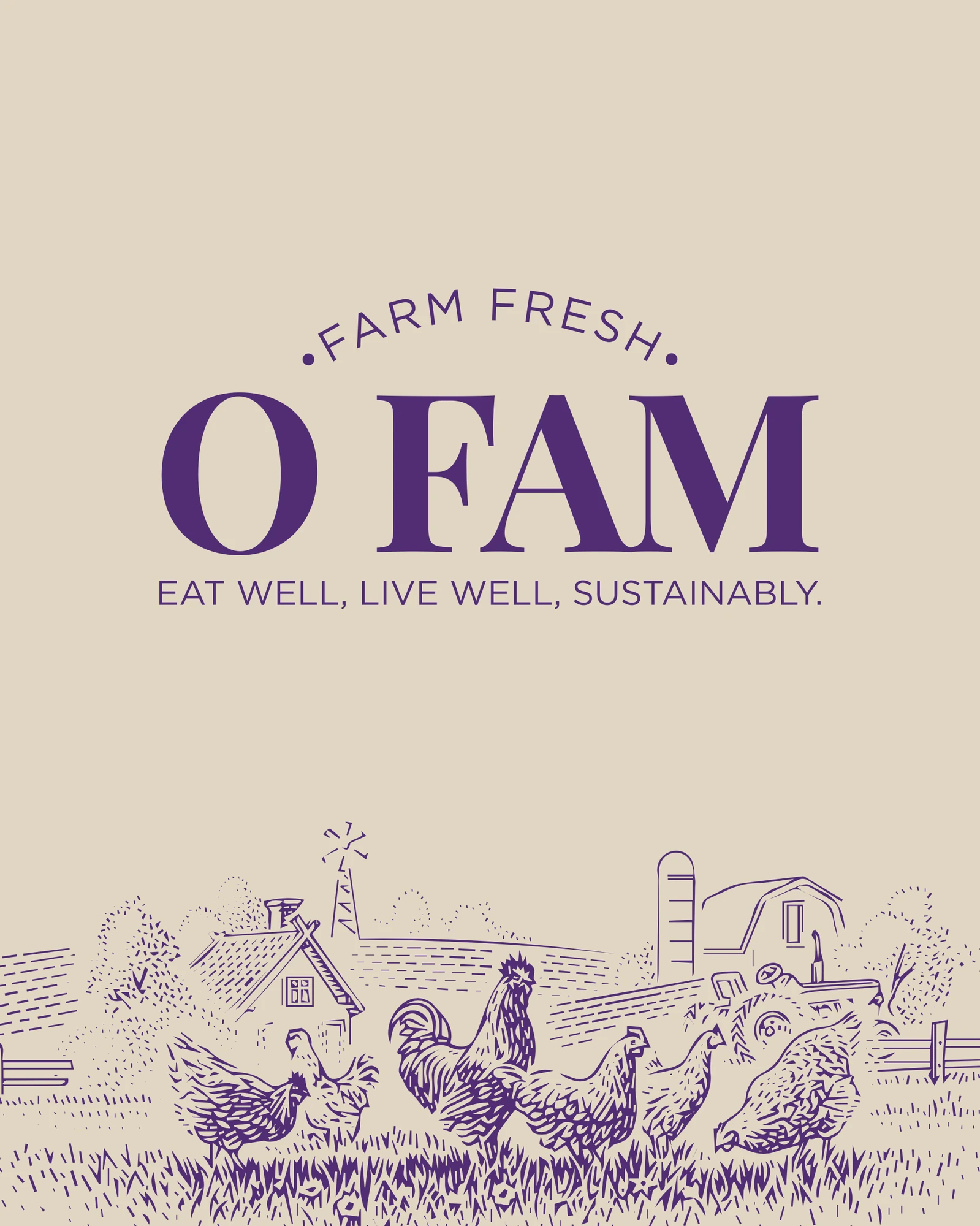 Cover (Brochure), O Fam, food & beverage branding by Blue Owl Design Studio, Hyderabad