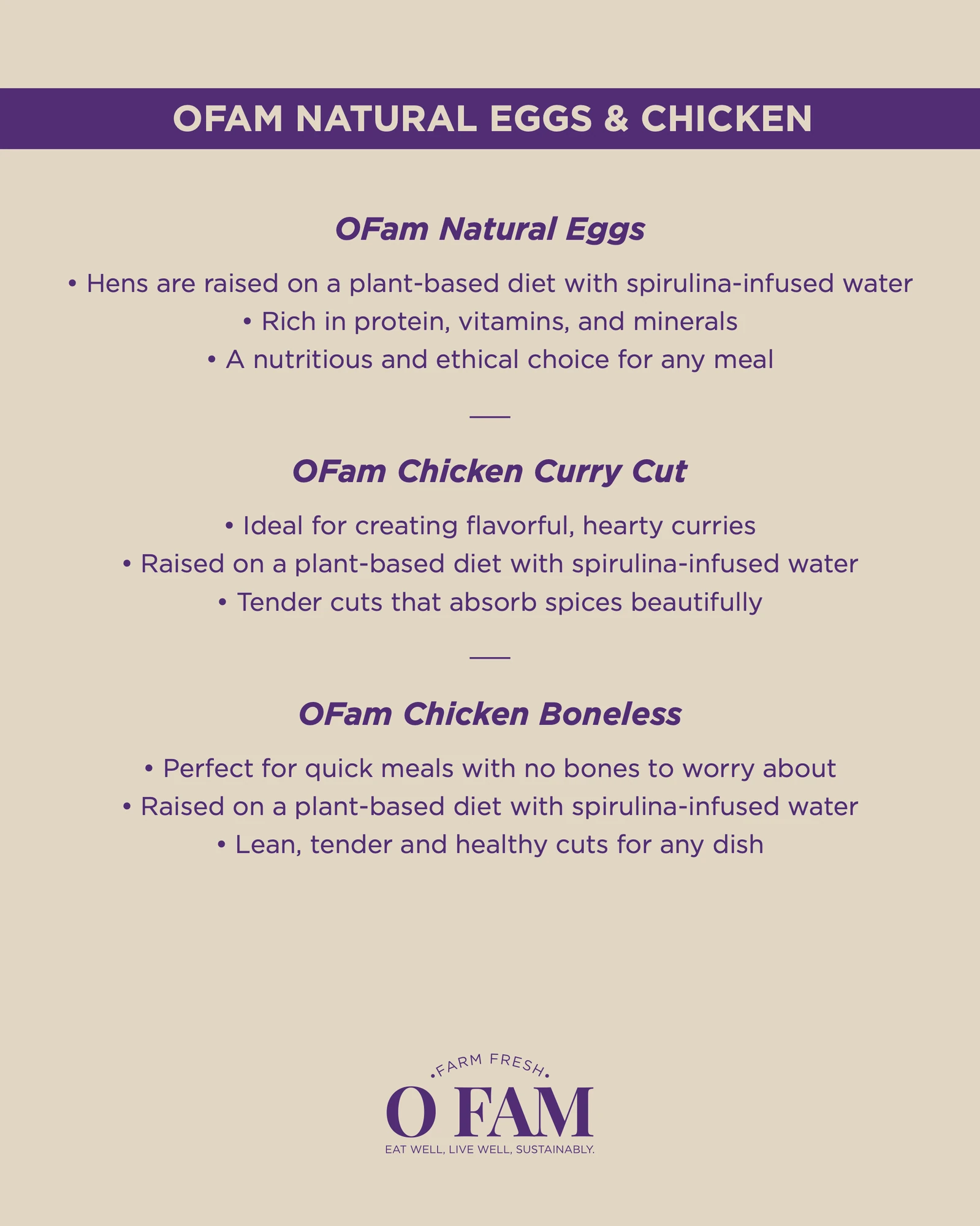 Eggs & chicken (Brochure), O Fam, food & beverage branding by Blue Owl Design Studio, Hyderabad