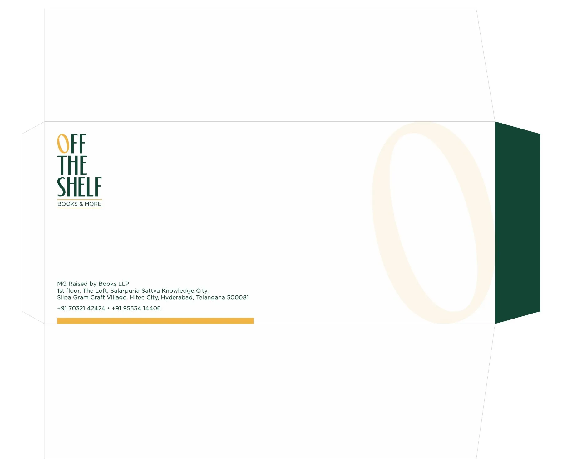 Envelope — die-line, Off The Shelf, retail & culture branding by Blue Owl Design Studio, Hyderabad