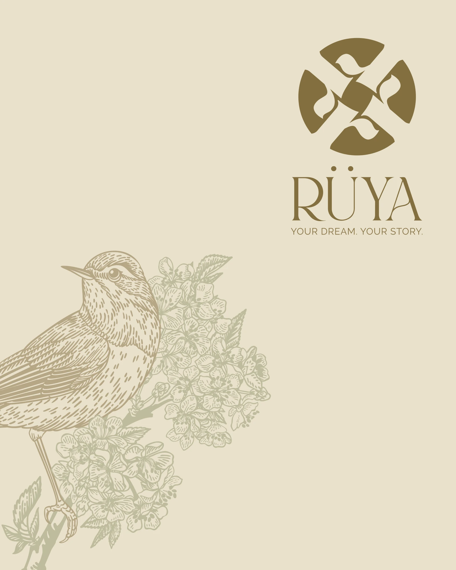 Cover (Lookbook), Rüya, fashion & couture styling branding by Blue Owl Design Studio, Hyderabad