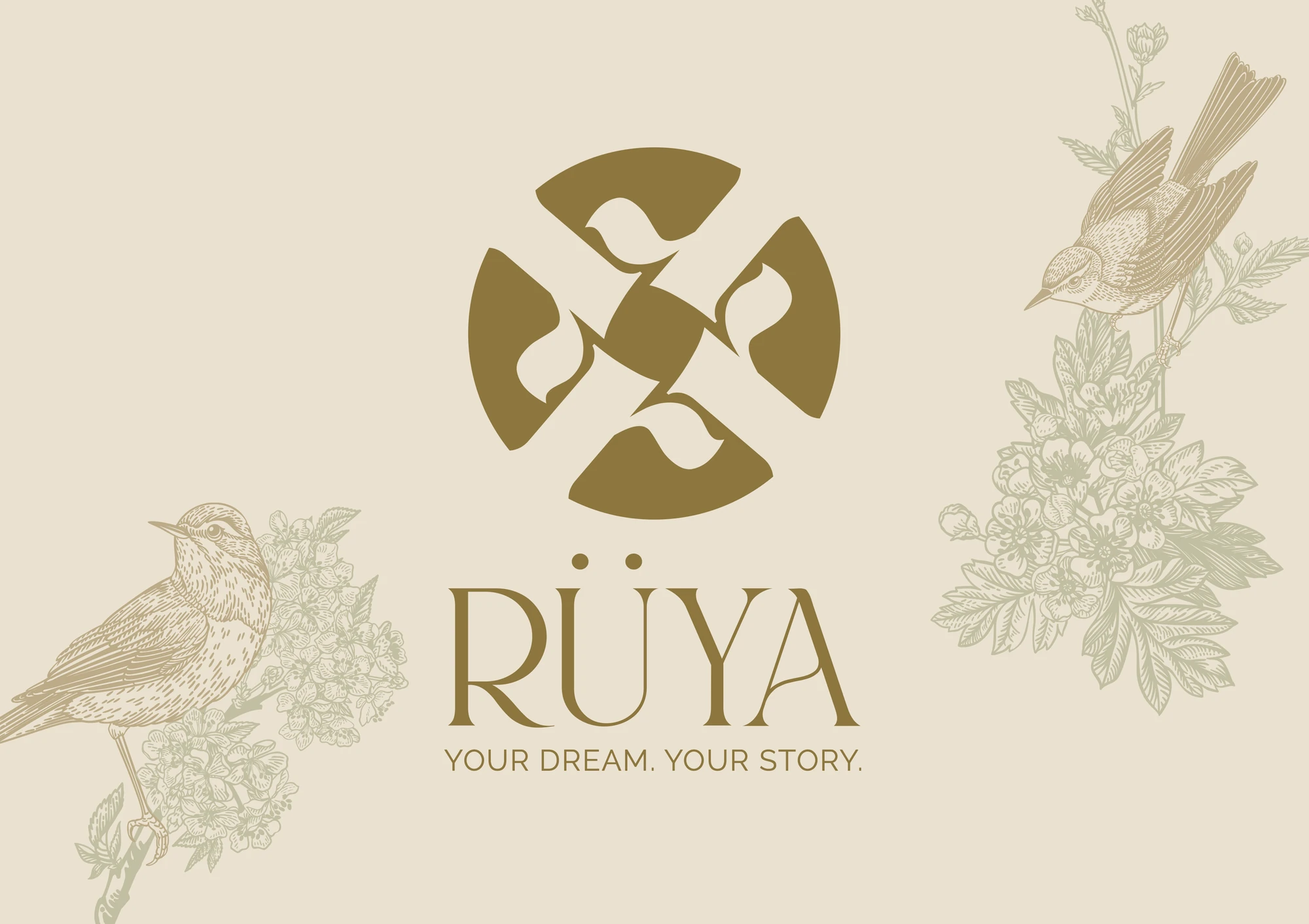 The mark, 2 of 2, Rüya, fashion & couture styling branding by Blue Owl Design Studio, Hyderabad