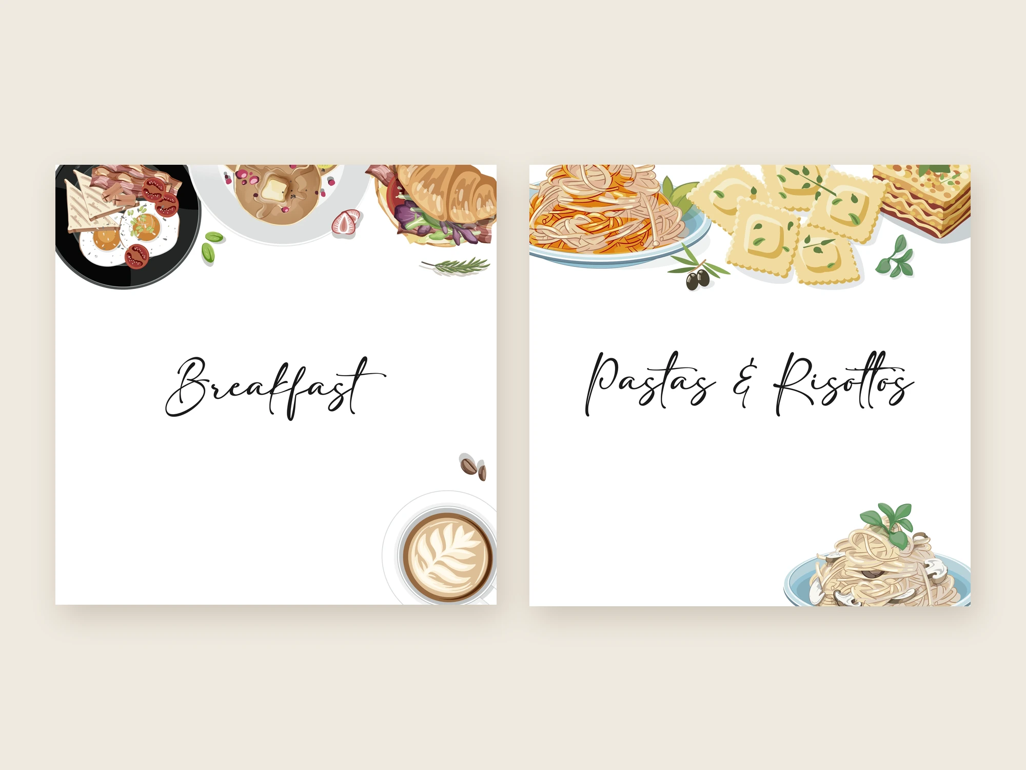 Autumn Leaf content system: menu series and seasonal posts built on one layout.